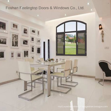 Fenêtre à battants en aluminium à double vitrage à haut rendement énergétique (FT-W70)